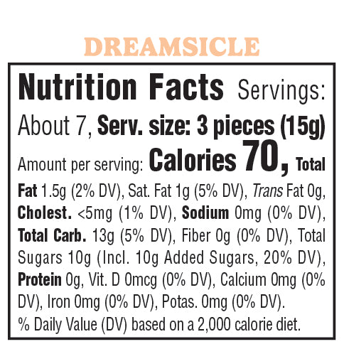Dreamsicle Fruit Chews