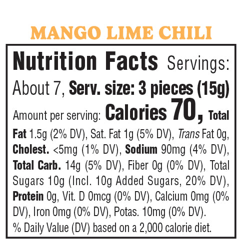 Mango Lime Chili Fruit Chews