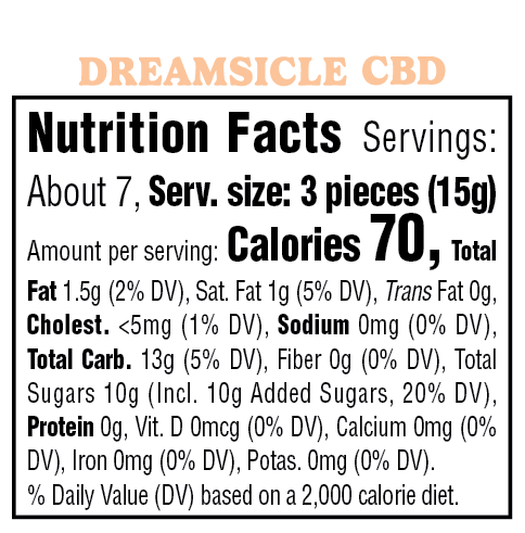 Dreamsicle CBD Fruit Chews